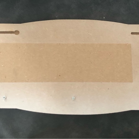 Our Country Kitchen Towel Wood Wall Hanger W/Glass Look Knobs Weathered Look - Picture 3 of 5